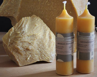 Velas de pilar de cera de abejas 100 % pura