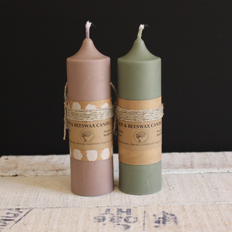 Soy & Beeswax Handmade Stick Candles Etsy