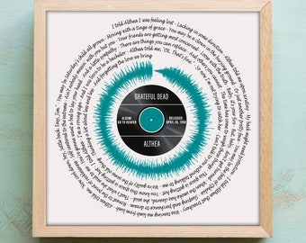grateful dead lyrics etsy