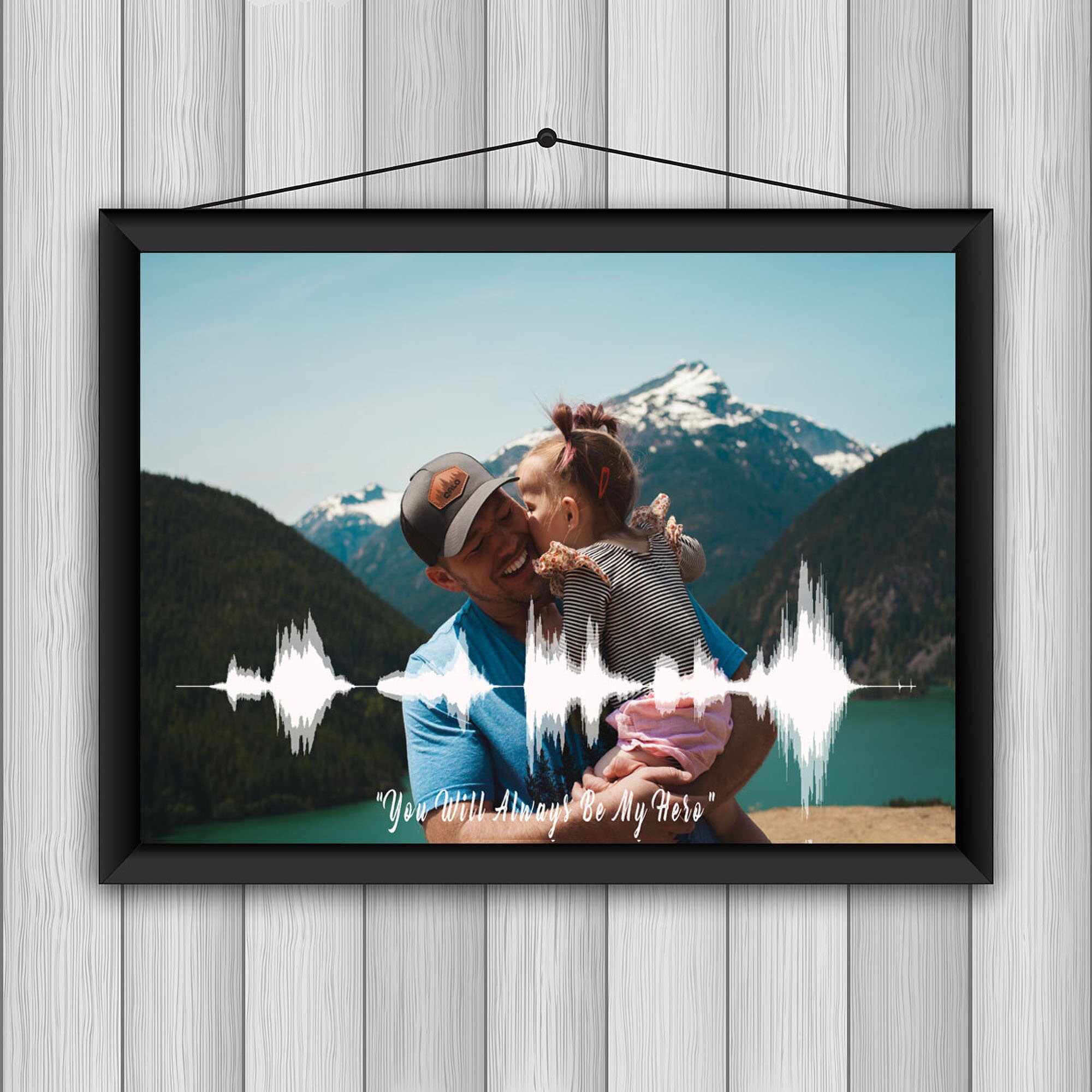 Download Fathers Day Gift For Dad Soundwave Art Custom Gift For Grandpa Etsy