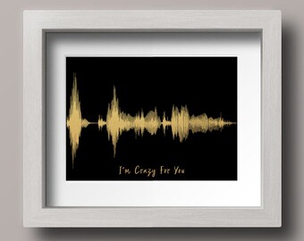 Valentines Day Gift For Boyfriend, Voice Wave Art Print Valentines Day Gift, Soundwave Art Print Valentines Gift For Husband, Sound Wave Art