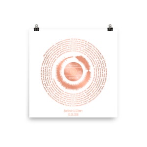 Song Lyrics Board Spiral – Toaste