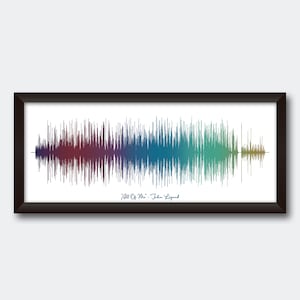Custom Song Print - Soundwave Art - Song Sound Wave Print - Anniversary Gift For Men - Custom Sound Wave Gift - Gift For Men - Birthday Gift