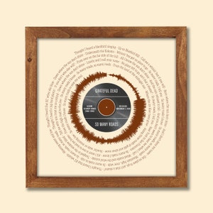 Vinyl Record Lyrics Christmas Gift For Him, Christmas Gift For Boyfriend, Song Poster Wedding Song Lyric Art, Gift For Husband