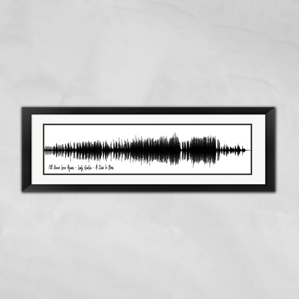 Custom Song Wave Print, Soundwave Art, Song Sound Wave Art, Sound Wave Art, Song Wave Wall Art, Gift for Him, Gift For Her
