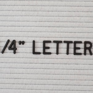 3/4&quot; BLACK Letter Set for Letter Boards | EXTRA 3/4 INCH Letters with 340 Characters