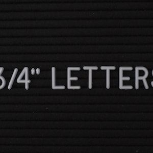 3/4&quot; SILVER Letter Set for Letter Boards | EXTRA 3/4 INCH Letters with 340 Characters