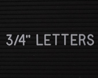 3/4" SILVER Letter Set for Letter Boards | EXTRA 3/4 INCH Letters with 340 Characters