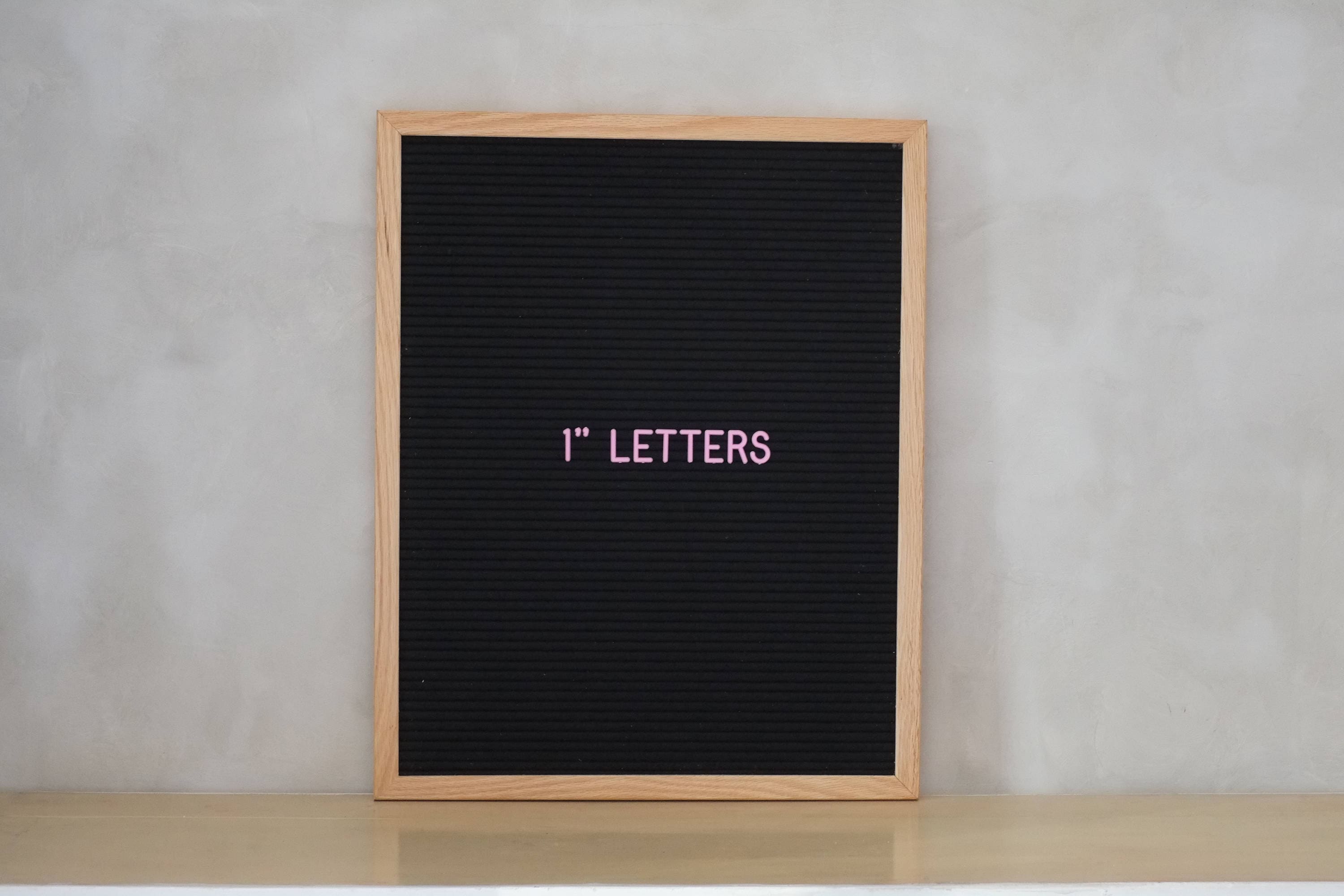 Pink Letter Set 1 PINK Letter Set for Letter Boards EXTRA 1 INCH Letters With 252 ...