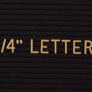 3/4&quot; GOLD Letter Set for Letter Boards | EXTRA 3/4 INCH Letters with 340 Characters