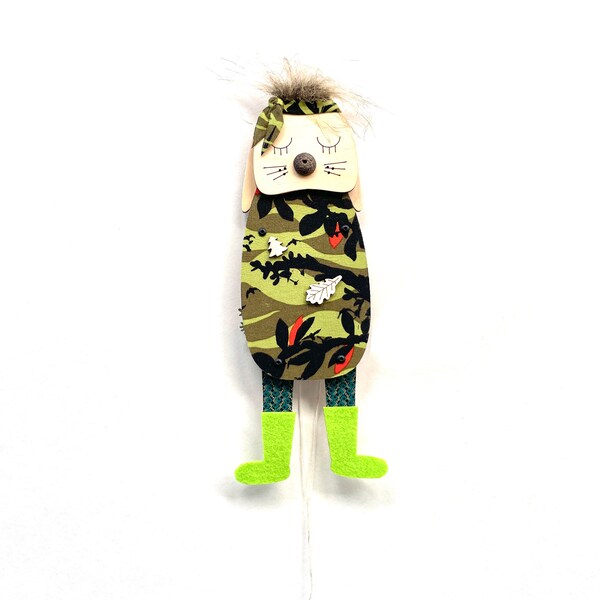 Jumping Jack, Hopsik, Hampelmann, Forest Jack, Fun Wall Decor, Pull String Toy, Natural Material