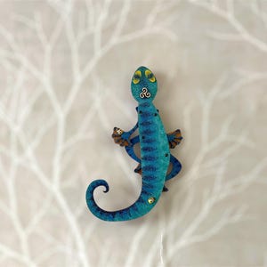 Gecko Hopsik Toy, Hampelmann, Jumping Jack, Pull String Toy