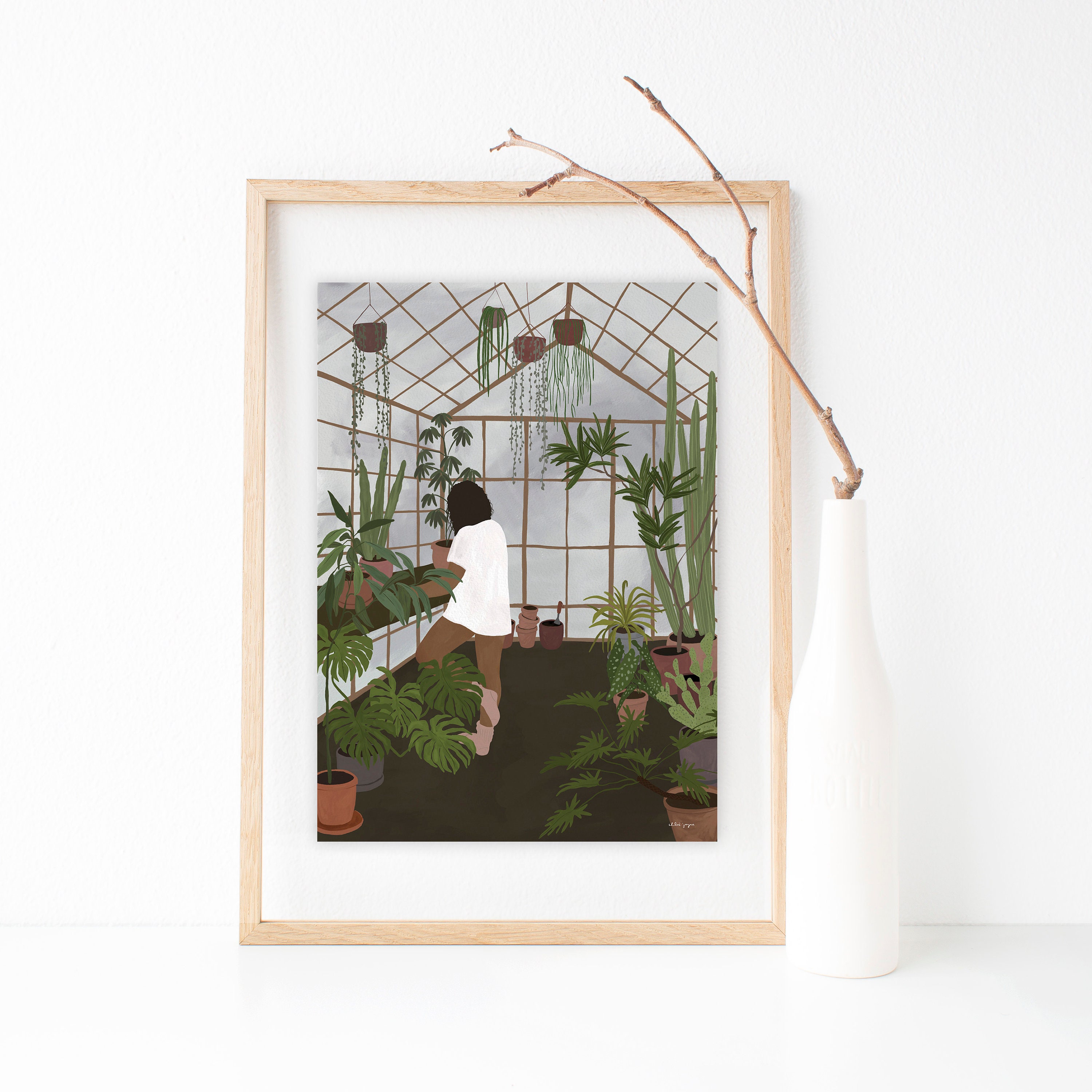 Greenhouse A4 print | Etsy
