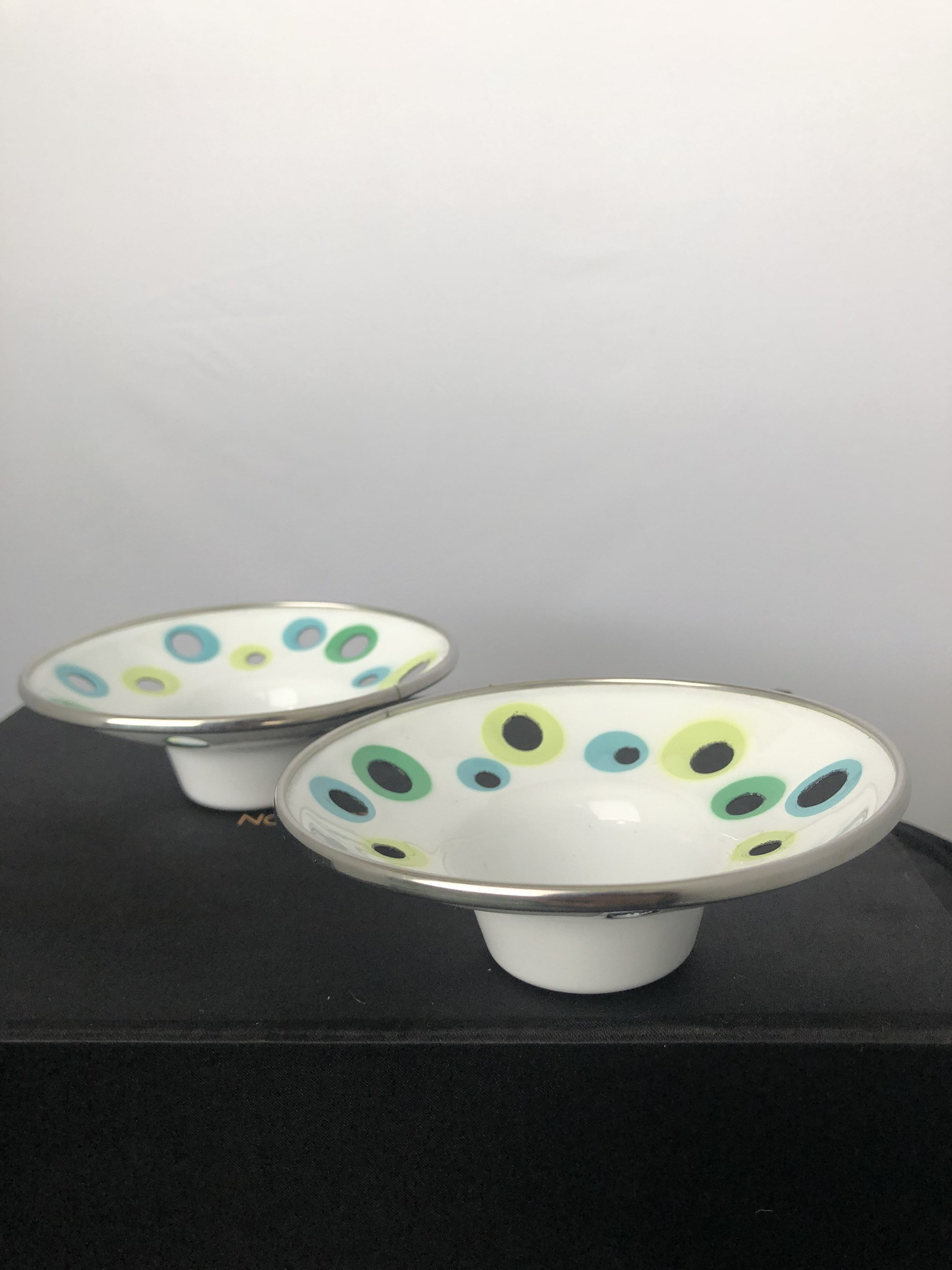 Vintage 2 IKEA Votive Candle Holders White Mid Modern Enamel Etsy