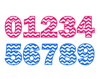 Chevron numbers svg, chevron svg, numbers svg, birthday svg, svg fonts, svg file for cricut, silhouette, svg files, svg