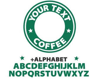 Starbucks Svg Custom Logo Template Coffee Circle File For Cricut Silhouette Files Starbucks Svg Custom Logo Template Coffee Circle File For Cricut Silhouette Files