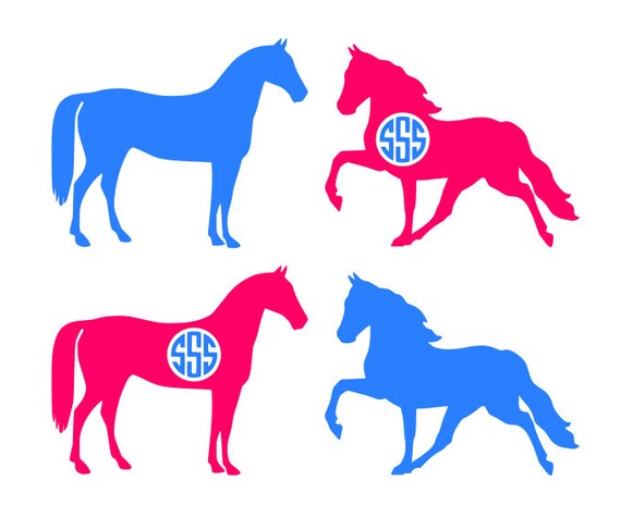 Download Horse monogram svg horse svg animal svg animal monogram | Etsy