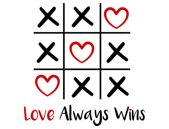 Download Love always wins svg love svg valentines day svg tic tac ...