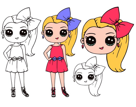Jojo svg Jojo Siwa svg doll svg svg file for cricut | Etsy