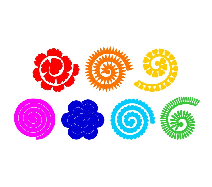 Free Free 221 Flower Svg Rolled SVG PNG EPS DXF File