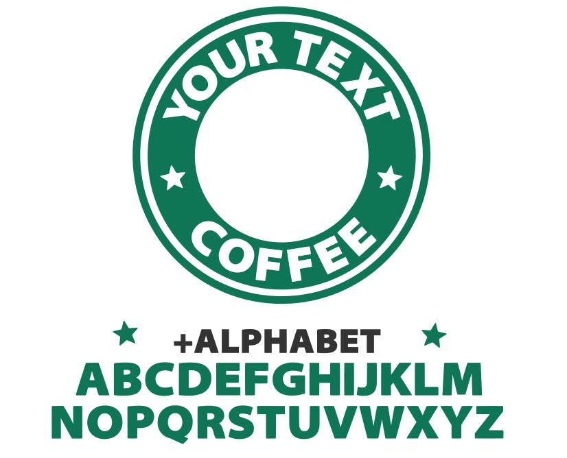 Starbucks svg starbucks custom logo template svg coffee svg | Etsy