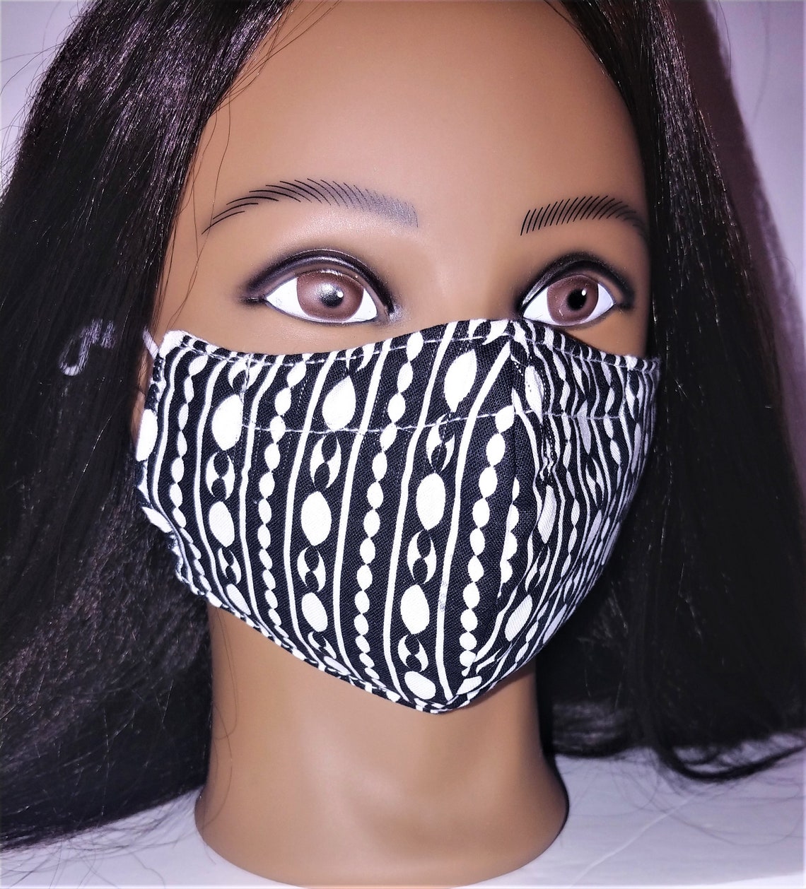 5 Layer Washable Cloth Face Coverings with Nose Guard and Etsy