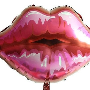30 Inch Kiss Me Lips Balloon| Red Lips Balloon| Lips Balloons | Bachelorette Party| Last Fling | Final Fiesta| Kissy Lips Balloons Kisses