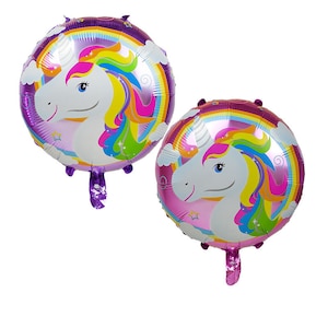 18&quot; Unicorn Balloons Baby Shower Unicorn Party Birthday Party Pastel Balloons purple pink Balloon Party Supplies Wedding Decorations rainbow