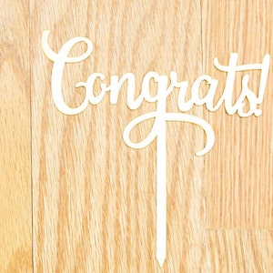 Congrats Cake topper acrylic mirror Silver Gold Class of 2024 graduation decorations party 2024 balloons graduation decorations