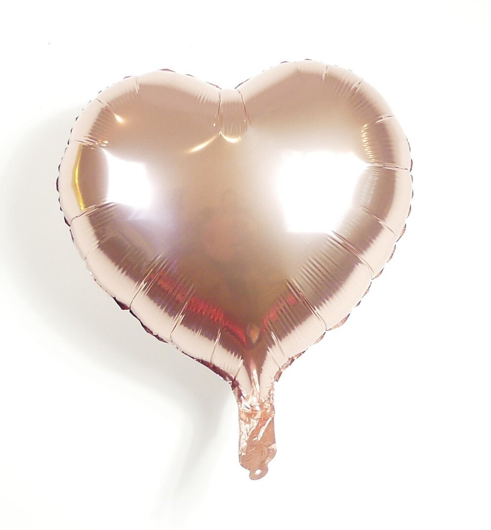 18 Inch Rose Gold Giant Heart Balloon Foil Balloon Red Hearts Balloons ...