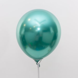 25/50pcs METALLIC CHROME BALLOON Bouquet Birthday Green Chrome Balloons Latex Baby Bridal Shower Under the sea mermaid Bachelorette bach