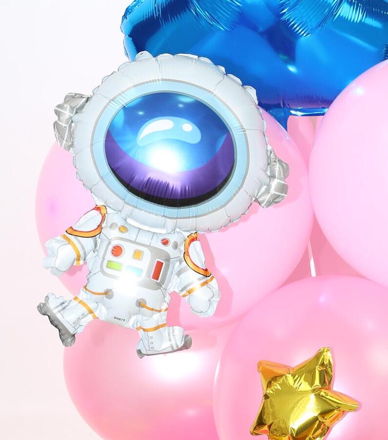 Chest Baloon DIY Large 5ft Pink Birthday Balloon Sculpture, Blast off Astronaut Girl ...