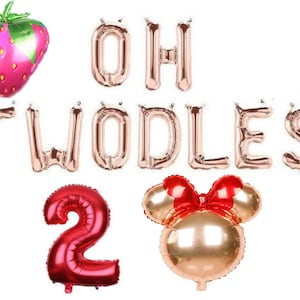OH TWODLES 16" Letter balloons banner second birthday decorations