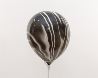 12" 1/3/6/9/12/24 pcs Black White Agate Marble Latex Balloons 12 inch Black White Marble Balloon Bouquet Birthday Wedding Shower Party Decor
