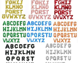 Letter Balloons 16 Inch 16 Inch Foil Letter & Number Mylar Balloons Custom Phrase Letter Balloons - Custom Balloon Banner SAME DAY SHIPPING