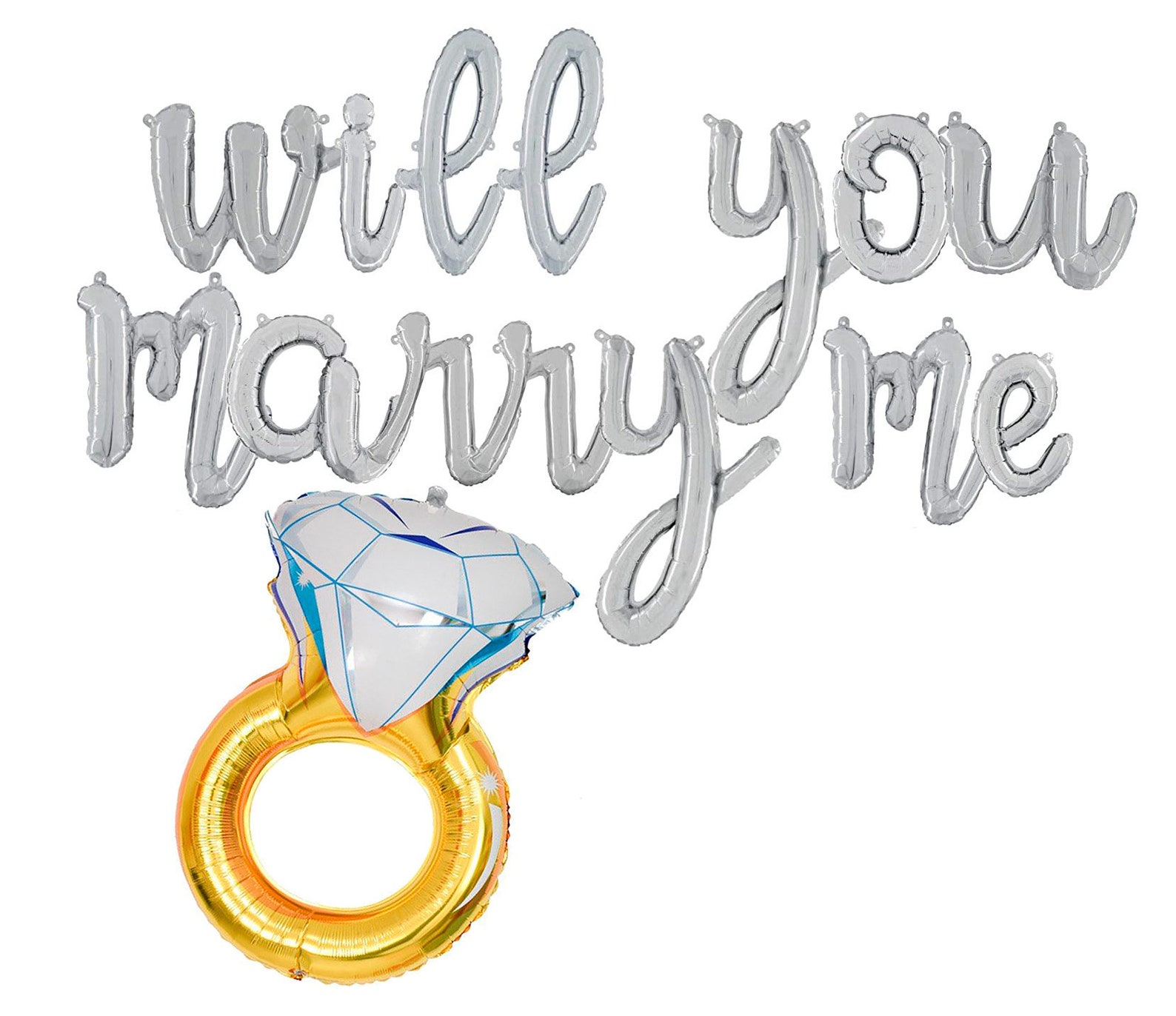 Will You Marry Me globos de letras cursivas Engegement banner Etsy Will You Marry Me globos de letras cursivas Engegement banner Etsy