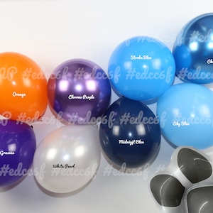 Blue  Garland Balloons Balloon Bouquet Blue and Orange Purple Balloon Birthday Party Blue Balloon Blue Dog Party