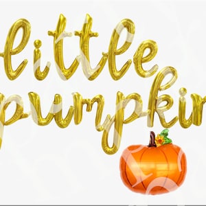 Pumpkin Balloons Pumpkin First Birthday Banner Pumpkin Birthday Party Decor Our Pumpkin Is one Fall 1st Birth