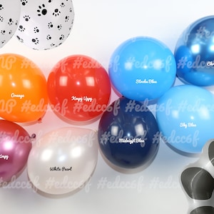 Bouquet de ballons inspiré des ballons Keep it up chien bleu bleu et orange guirlande de ballons rouges fête d&#39;anniversaire ballon bleu fête chien bleu