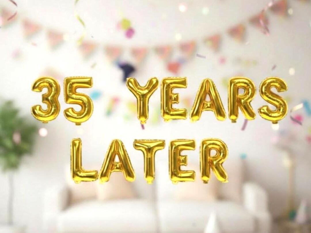 35 Years Later Birthday Thirty Five 35th 35 Letter Balloons 16 Inch ...
