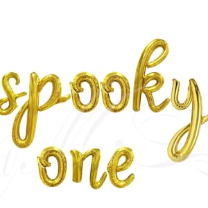 Assustador Um Balão Assustador Halloween Assustador Um Balões Assustador Banner de Aniversário Boho Balões de Aniversário Banner de Halloween