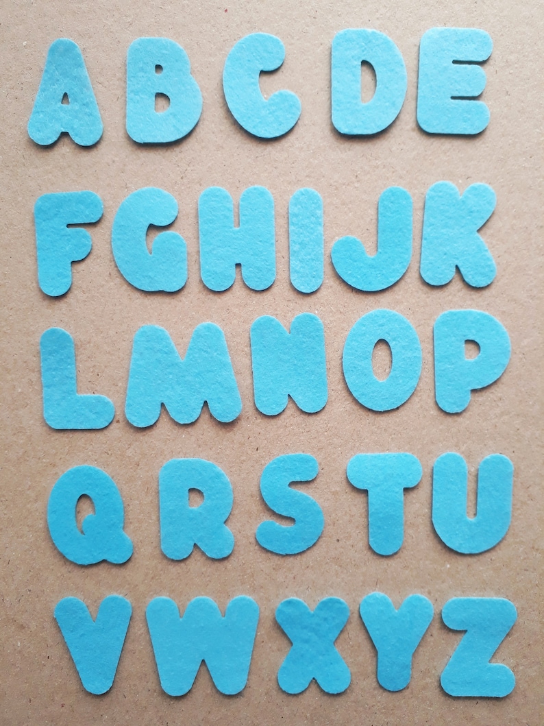 Felt Letters Alphabet Set Capital Letters for Crafting Felt Etsy