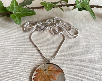Gingko Biloba Leaves Stainless Steel Guitar Pick Necklace Pendant Keychain