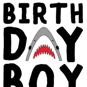 Tiburón cumpleaños Boy