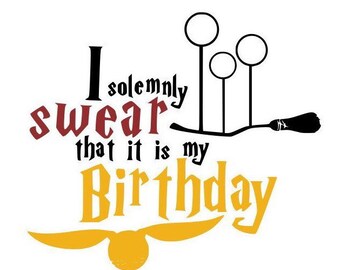 Download Harry Potter Birthday Svg Etsy