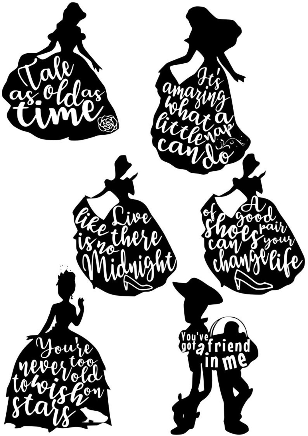 Silhouette Quotes - Etsy, image size:1080x1528