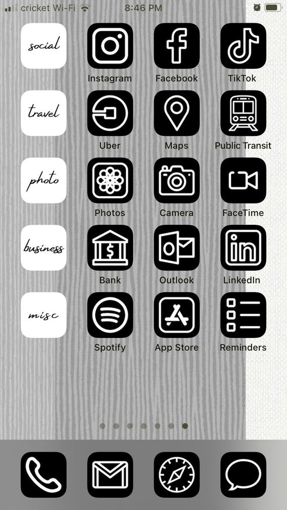 Black Script Font Categories 10 Ios 14 App Icons For Iphone Etsy Black Script Font Categories 10 Ios 14 App Icons For Iphone Etsy