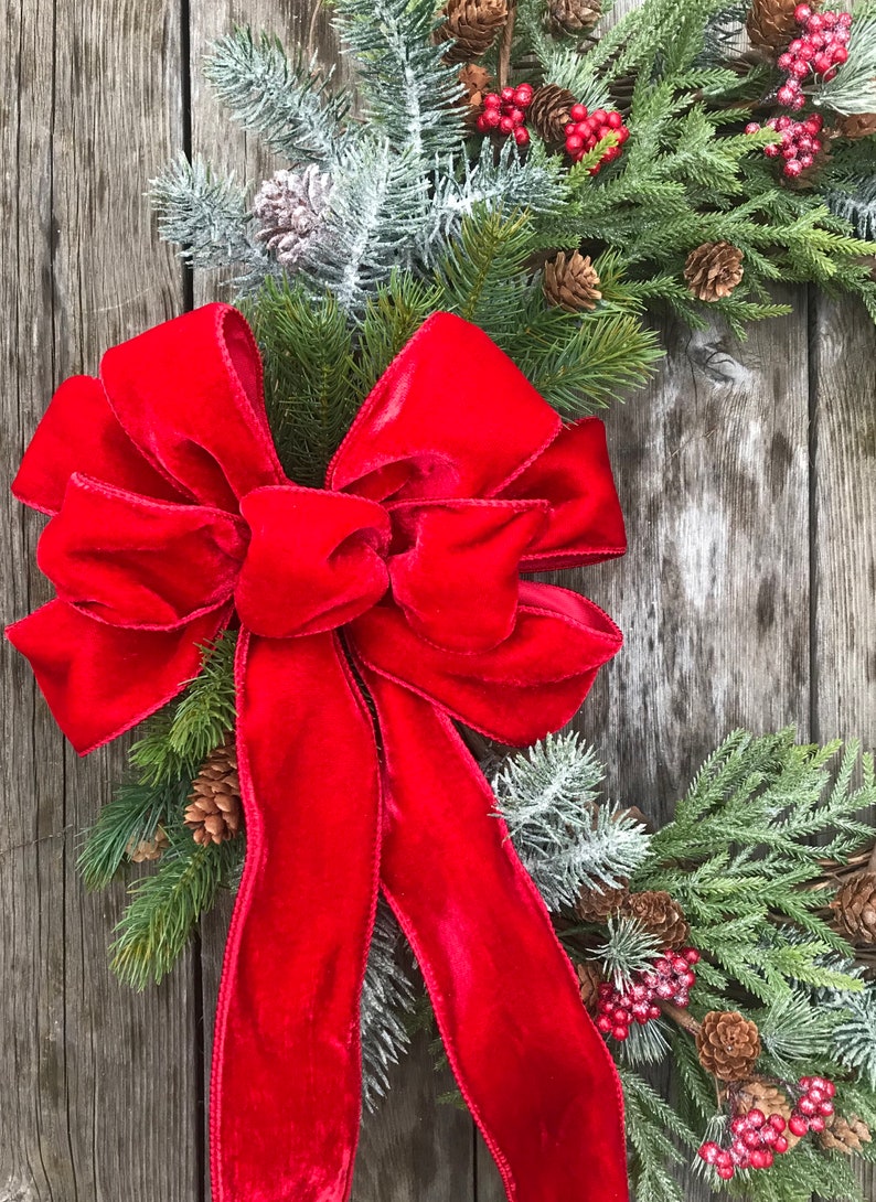 Red Velvet Christmas Wreath