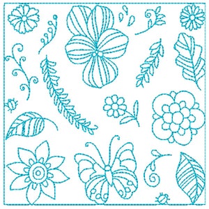 Embroidery Designs Butterfly and Flowers, Quilt Embroidery, Machine Embroidery Designs image 10