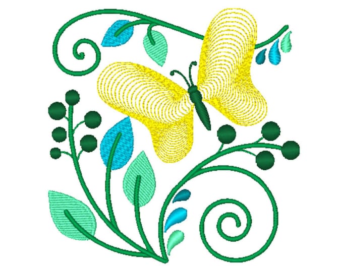 Stylish Butterflies Embroidery Designs, Set of 10 Quilt Embroidery, Linen Embroidery, Machine Embroidery Designs